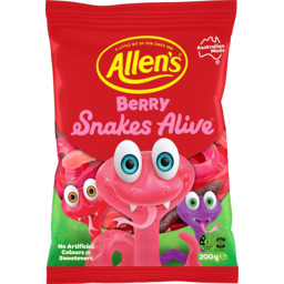 Photo of Allen's Berry Snakes Alive 200gm
