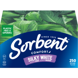 Photo of Sorbent Silky White Facial Tissues 250 Pack