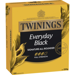 Photo of Twinings Everyday Black Tea Bags 100 Pack 200g 200g
