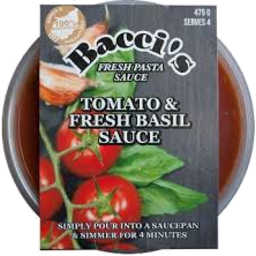 Photo of Baccis Sauce Tomato & Basil 475g