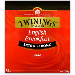 Photo of Twinings Extra Strong English Breakfast Tea Bags 80 Pack 200g 200g