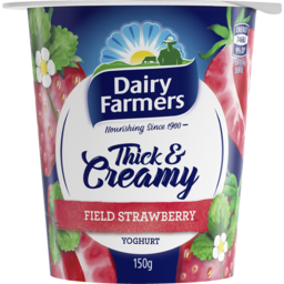 Photo of Dairy Farmers Thick & Creamy Field Strawberry Yoghurt 150g