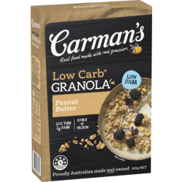 Photo of Carman's Low Carb Granola Peanut Butter 425gm