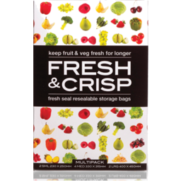 Photo of Fresh & Crisp Vegetable Storage Bags Multi 8-pack