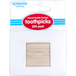 Photo of Korbond Round Double Pointed Toothpicks 200 Pack
