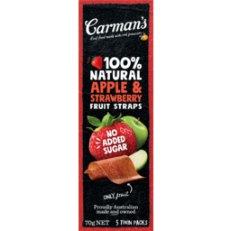 Photo of Carmans Apple & Strawberry Fruit Straps 5 Pack