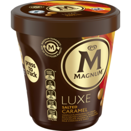 Photo of Magnum Luxe Ice Cream Dessert Tub Salted Caramel Frozen 440 Ml 440ml