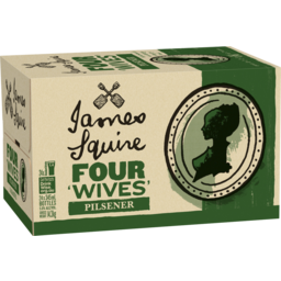 Photo of James Squire Four Wives Pilsner Stubbies