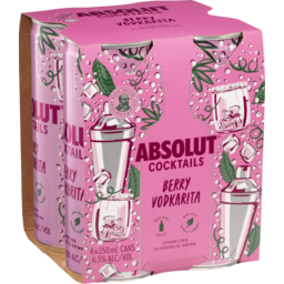 Photo of Absolut Cocktails Berry Vodkarita Can