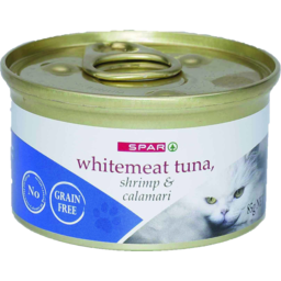 Photo of SPAR Cat Food Whitemeat Tuna Shrimp & Calamari 85gm