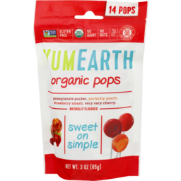 Photo of Yum Earth Organic Pops - Favorite Fruits 85g - 14 Lollipops