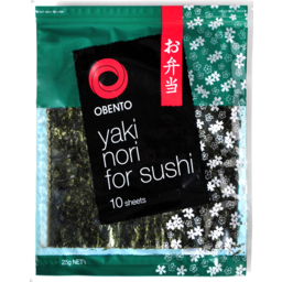 Photo of Obento Yaki Nori Sushi Seaweed Sheets 10 Pack 25g