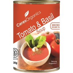 Photo of CERES ORGANICS:CE Tomato Basil Soup (Can)