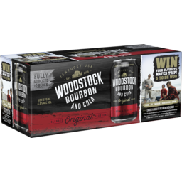 Photo of Woodstock Bourbon & Cola 4.8% 375ml 3x10 Pack