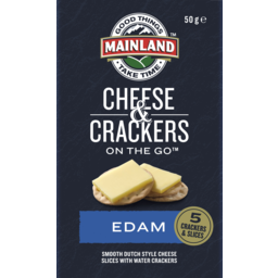 Photo of Mainland Edam Cheese & Crackers On The Go 50g