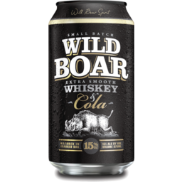 Photo of Wild Boar Bourbon & Cola 15% Can
