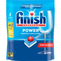 Photo of Finish Power Dishwashing Tablets Lemon Sparkle 40 Pack