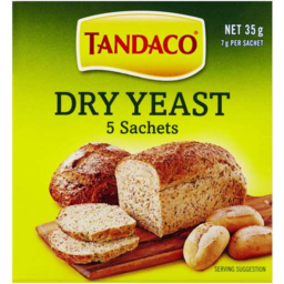 Photo of Tandaco® Dry Yeast 5 X 7g Sachets 35g