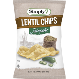 Photo of Simply 7 Lentil Chips Jalapeño 113g