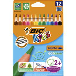 Photo of Bic Kids Triangular Wood Free Coloured Pencils 12pk