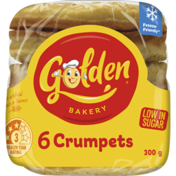 Photo of Golden Crumpet Rounds 6 Pack