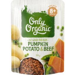 Photo of Only Organic Pumpkin, Potato & Beef 8+ Months 170g