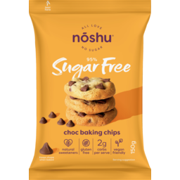 Photo of Noshu 95% Sugar Free Baking Chips Choc 150g