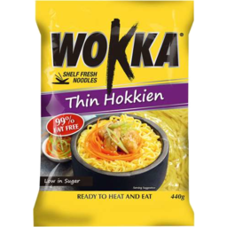 Photo of Wokka Noodle Hokkien Thin 440g