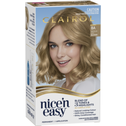 Photo of Clairol Nice & Easy Hair Colour 8A Natural Medium Ash Blonde 