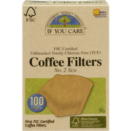 Photo of If You Care Fsc Certified Unbleached Totally Chlorine-Free No. 2 Size Coffee Filters - 100 Ct