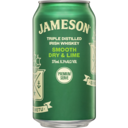 Photo of Jameson Triple Distilled Irish Whiskey Smooth Dry & Lime 375ml