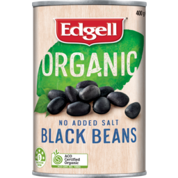 Photo of Edgell Organic Black Beans No Added Salt 400g