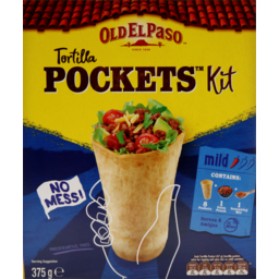 Photo of Old El Paso Tortilla Pockets Kit Original Mexican Style 8 Pack 375g 375g