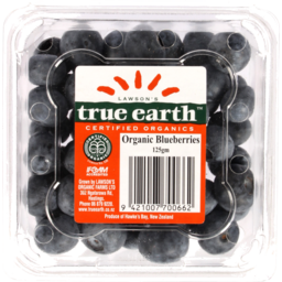 Photo of Lawsons True Earth Blueberries Organic 125g