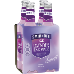 Photo of Smirnoff Ice Lavender Lemonade 4.5% 4 Pack 300ml