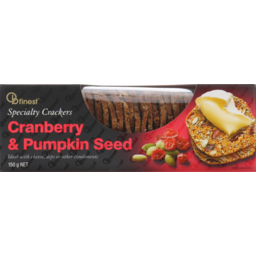 Photo of Ob Finest Specialty Crackers Cranberry & Pumpkin Seed 150g 150g