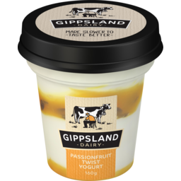Photo of Gippsland Dairy Twist Passionfruit Yogurt 160g
