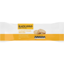 Photo of Black & Gold Bisc Custard Crm 140gm