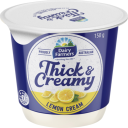 Photo of Dairy Farmers Thick & Creamy Yoghurt Lemon Cream 150gm
