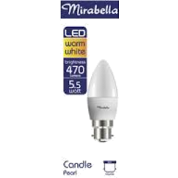 Photo of Mirabella LED Candle BC Pearl 5.5 Watt