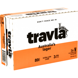 Photo of Travla Mid-Strength Lager Beer Carton