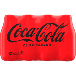Photo of Coca Cola Zero Sugar Soft Drink Multipack Mini Bottles 12x300ml