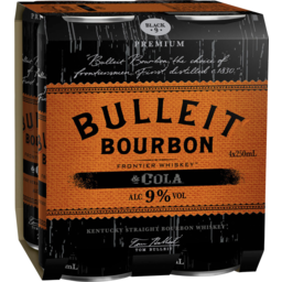 Photo of Bulleit Bourbon & Cola 9% Cans