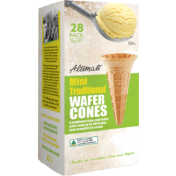 Photo of Altimate Mini Traditional Wafer Cones 28pk 38gm
