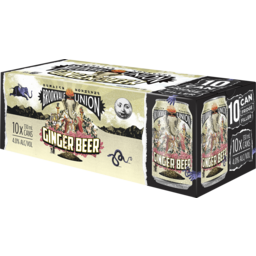 Photo of Brookvale Union Ginger Beer 4.0% Can 10pk x330ml