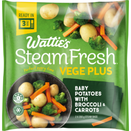 Photo of Wattie's Steam Fresh Potato, Broccoli & Carrots 200g x 2 Pack