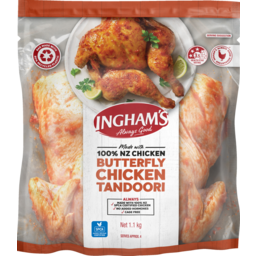 Photo of Ingham's Butterfly Chicken Tandori 1.1kg 