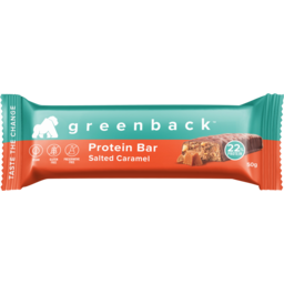 Photo of Greenback Salted Caramel Coated In Dark Chocolate Plant Protein Bar