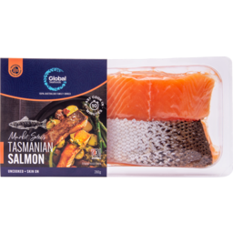 Photo of Global Seafoods Tas Salmon Skin On Pc G 280g