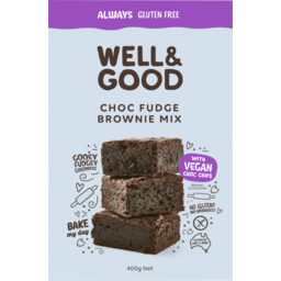 Photo of Well & Good Choc Fudge Brownie Mix With Vegan Choc Chips 400g 400g